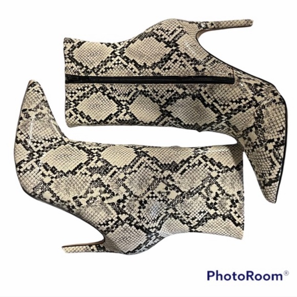Steve Madden Whimsy Snakeprint Booties - Picture 2 of 11